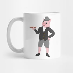 Pig with a cigar Mug